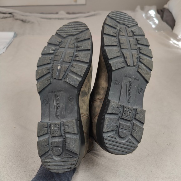 Blundstone Classics 585 Boots Mens 9 US 10 Rustic Brown Leather Chelsea Pull On - Picture 9 of 12